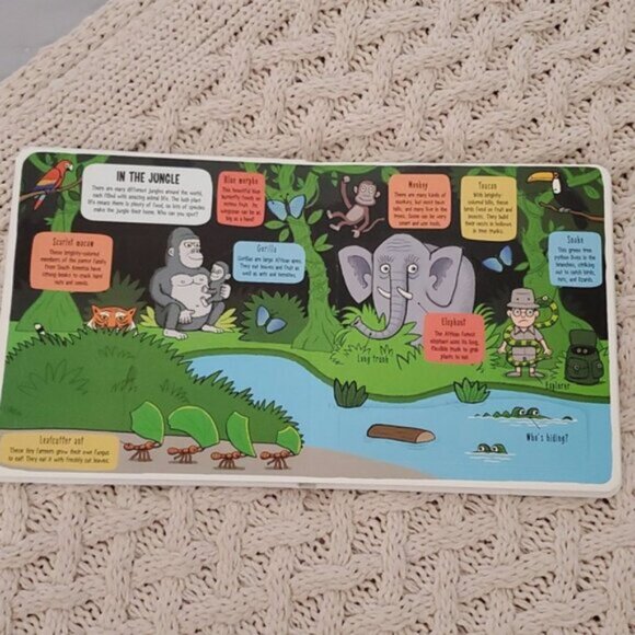 New "Little Explorers: The Animal World" Flap Board Book - Picture 6 of 14